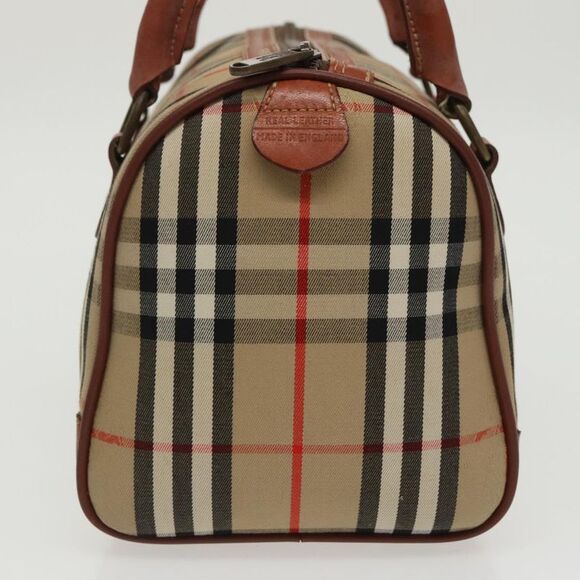 Burberry Nova Check Beige Canvas Handbag (Pre-Owned) - Picture 13 of 16